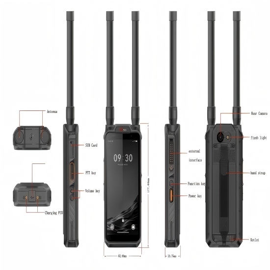 3 km Radius Detecting 10 drones simultaneously Anti Drone System Handheld/Portable  Core Communication Frequency Bands