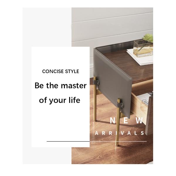 Solid Steel High Leg Nightstand Simple and Modern Storage Cabinet for Mini Bedroom