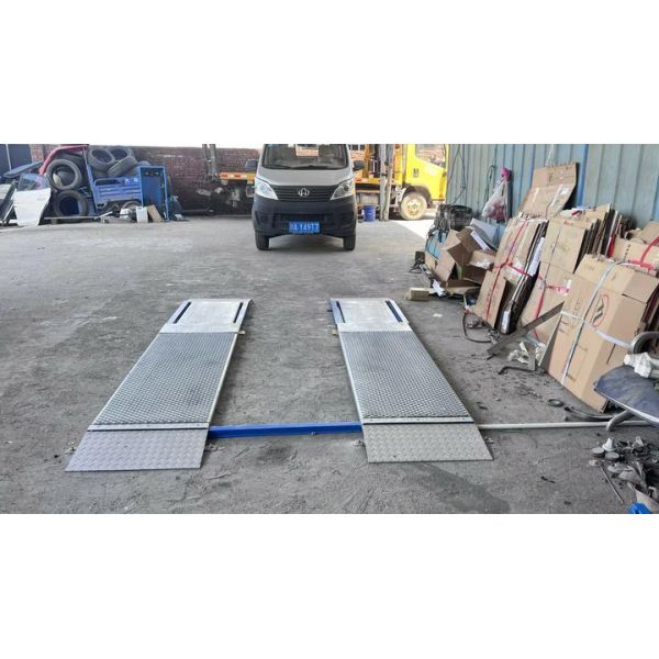 Cartesykj  4T Capacity 2 plates  Ultra Flat Brake Tester with side slip, suspension , axle load ,brake tester function 