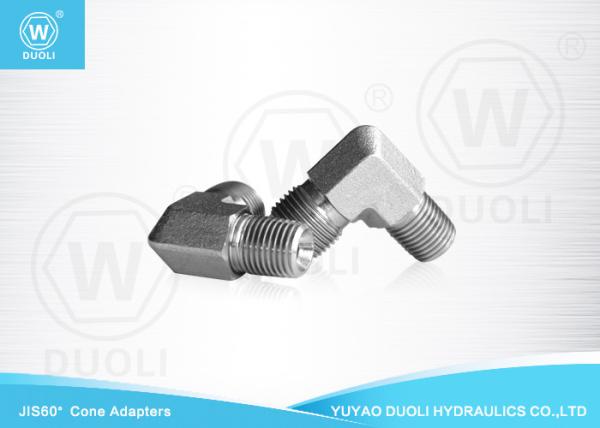 Os encaixes hidráulicos masculinos da linha 60° JIS do cotovelo, inverteram os encaixes do adaptador do alargamento