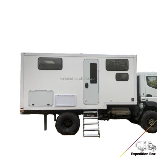 Customizable Square FRP Motorhome Truck Camper Shell Perfect for Overland Expedition