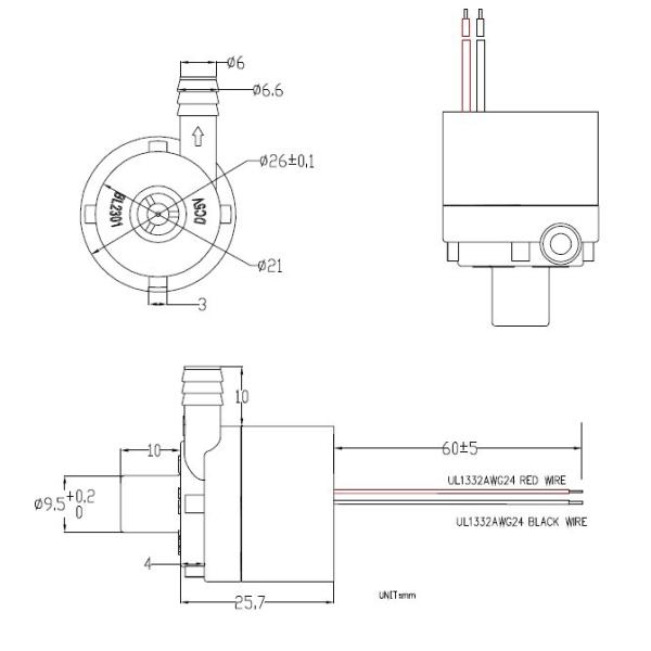 FLOWLEAP food grade dc pump 12V brushless water pump long life centrifugal pump hot water 100℃ submersible pump KCP-23