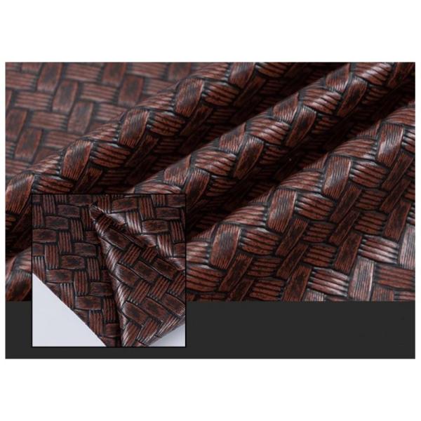 0.6 мм рельефная упаковка кожаная поддельная вязаная PVC кожа большая матовая ткань