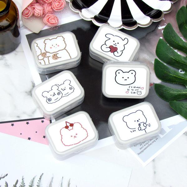 Коробка контактных линзов OEM косметическая для контейнера держателя набора перемещения глаз