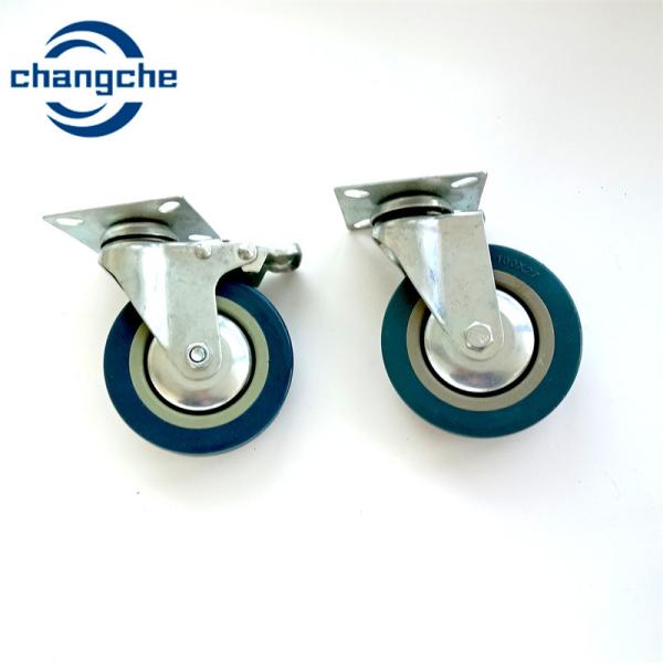 Universal PU 200kg Castors 6 Rubber Caster Wheels for Industrial Furniture
