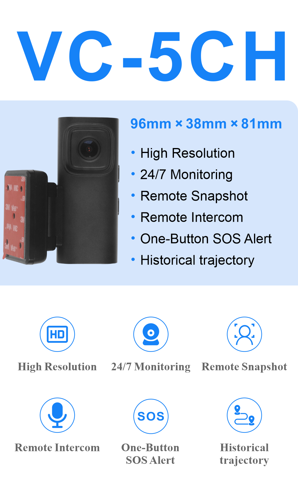 VC-5CH 4G Starlight AOV Smart Dashcam