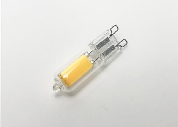 BULBO completo do diodo emissor de luz G9 do vidro 13.3mm 2w 120lm/W 2700k das iluminações internas