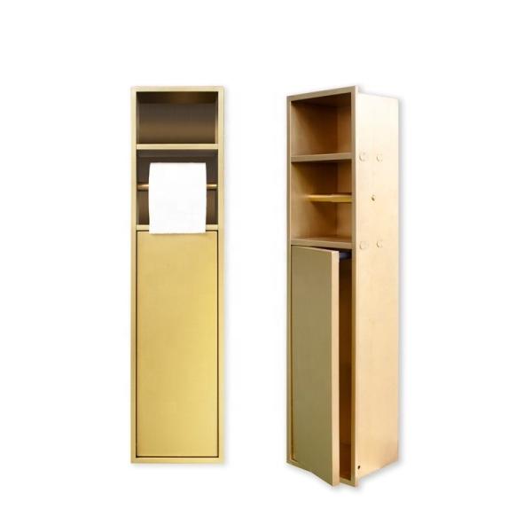 Brushed Surface Finish Modern Decorating Ideas for High Antique Wall Niches Above Toilet