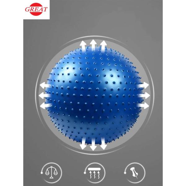 65cm Half Massage Anti Burst Gym Ball For Women Keep Healthy