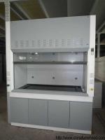 Grey / White Steel Fume Hood 0.8-1.0M Door Open Height Adjustable Air Volume