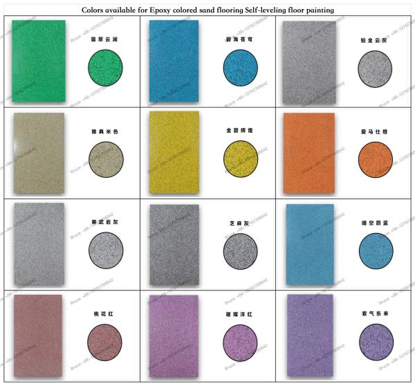 Factory self-leveling Epoxy resin floor for finish quartz colored sand Terrazzo coating Eco-friendly painting for commercial use