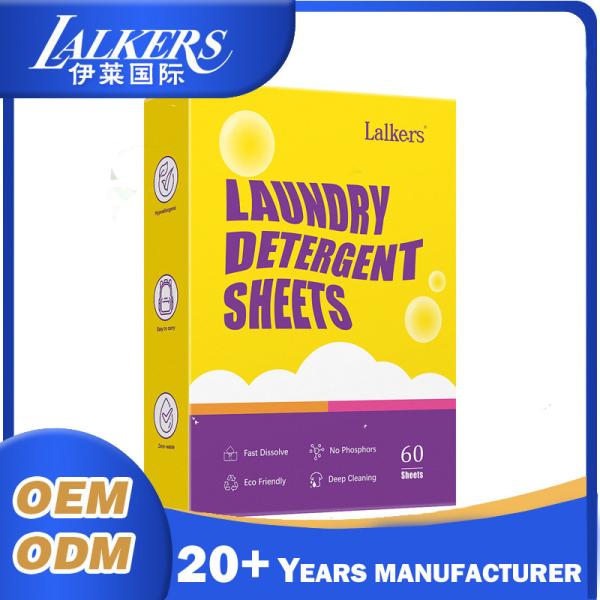 Disposable Laundry Sheets Eco Friendly Remove Odor And Dirty Customizable