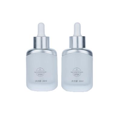 30ml Silver Glass Dropper Bottles Transparent Elegant Glass Eye Dropper Bottles
