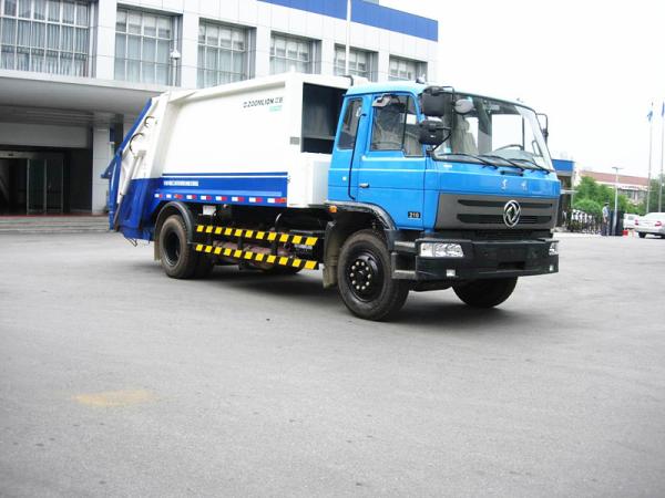 Dongfeng hanging bucket garbage truck side loader forklift truck small garbage truck for 3tons