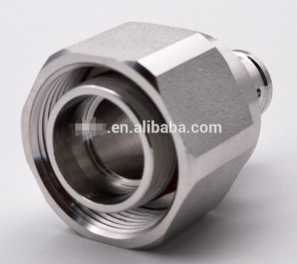 RF connector Mini-DIN 4.3-10 male soldering type connector for 1/4 superflex cable all brass 50ohm