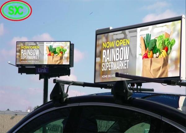 Pantalla LED para coche a todo color P5 con píxeles de 5 mm IP65
