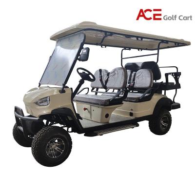 Steel Frame Lead Acid Battery Golf Cart EV Pink Color 4KW Motor