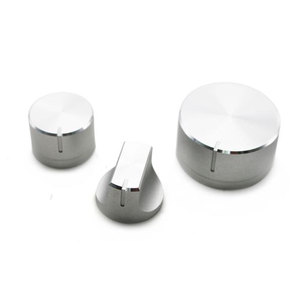 Rotary Custom Knobs Electronic Control 6mm Shaft Aluminum Knurled Knob