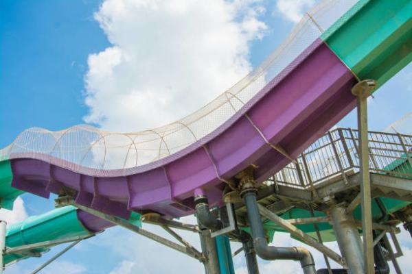 Customized Fiberglass Water Slides Adult Stimulating High Speed Slide For Hotel Resort