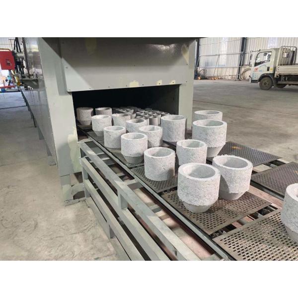 Máquina de moldeado automática de montaje de manga exotérmica automática con línea de secado de metal