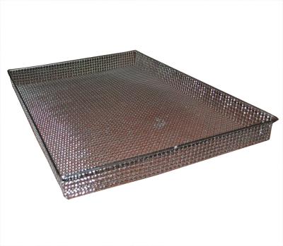 Retângulo da cesta de fio do metal de FDA para o armazenamento/esterilização/BBQ