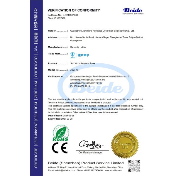 Guangzhou Jiansheng Acoustics Decoration Engineering Co., Ltd.