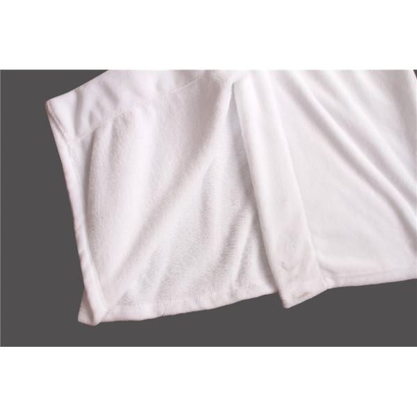 Stockpapa 100% Polyester Womens White Long Bathrobe For Winter