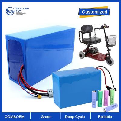 Bateria de lítio LiFePO4 OEM ODM 24V 36V 60V 72V 30AH 60AH 80AH 120AH Bateria de íons de lítio para scooter / cadeira de rodas elétrica