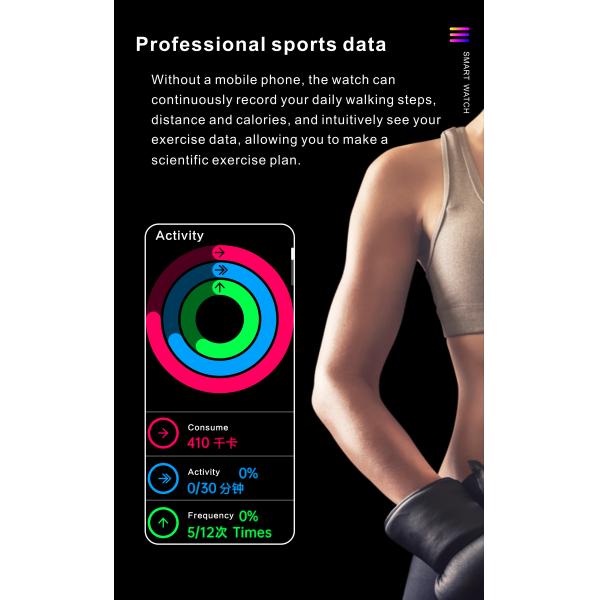 Кровяное давление ECG HS6621 Smartwatch температуры тела P90S 180mAh