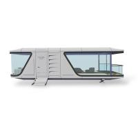 Cabine spatiale à faible coût avec Blcony Cabine préfabriquée mobile Cabine spatiale Cabine spatiale préfabriquée