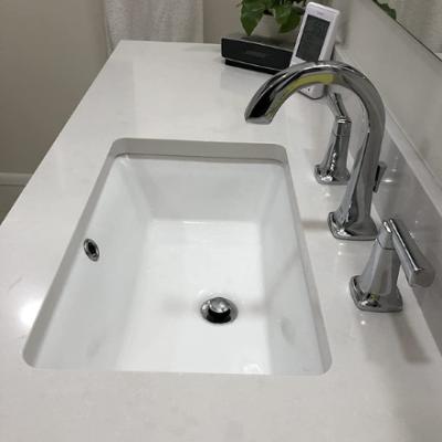 Bacia de lavagem vitrificada da forma do retângulo da instalação de Ada Bathroom Sink Easy For Undercounter