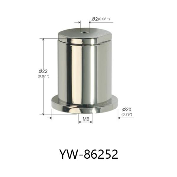 Chrome Plated Ceiling Cable Hanging System Side Groove M5 Female Thread YW86251