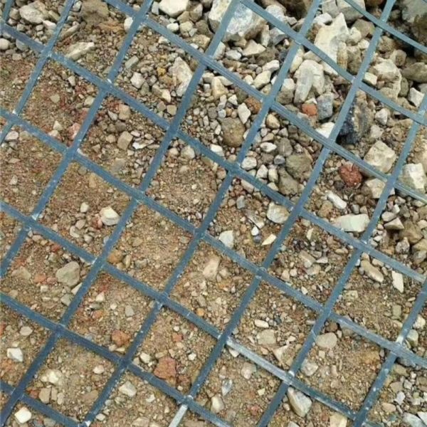 Road Base Geogrid Slope Stabilization Steel Plastic Geo Grid For Retaining Wall