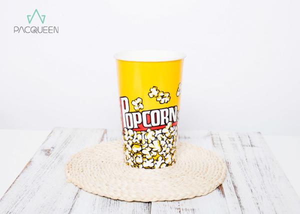High Durable Paper Food Buckets Heat / Water Resistant Custom Printable