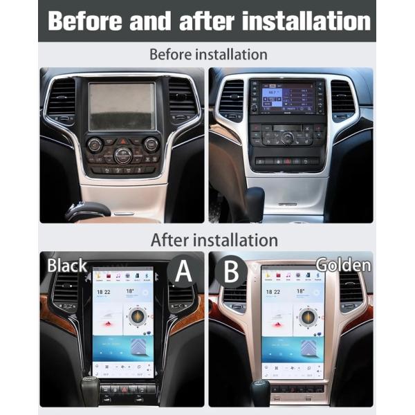 13.6 дюймовый сенсорный стерео для 2011-2013 Jeep Grand Cherokee 128G навигация GPS мультимедийный проигрыватель беспроводный Carplay