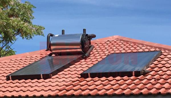 Aquecedor de água solar Titanium azul da placa lisa, coletor solar de placa lisa