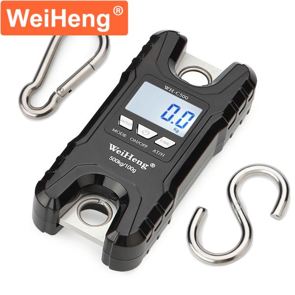 Balance de grue électronique chaude en plastique ABS 500KG Weiheng Crochet de pesée numérique Balance suspendue WH-C500 pour pesée lourde
