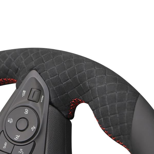 MEWANT New Design Stitch Steering Wheel Cover For Opel Astra K Corsa E Crossland X Insignia B Country Tourer KARL Zafira C
