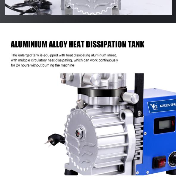 2.2kw High Pressure Vacuum Paint Sprayer Latex Small Handheld Airless Paint Sprayer