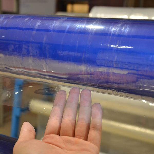 PVC de embalagem do rolo de filme 28kg do colchão do espaço livre 28PHR de 0.2mm transparente