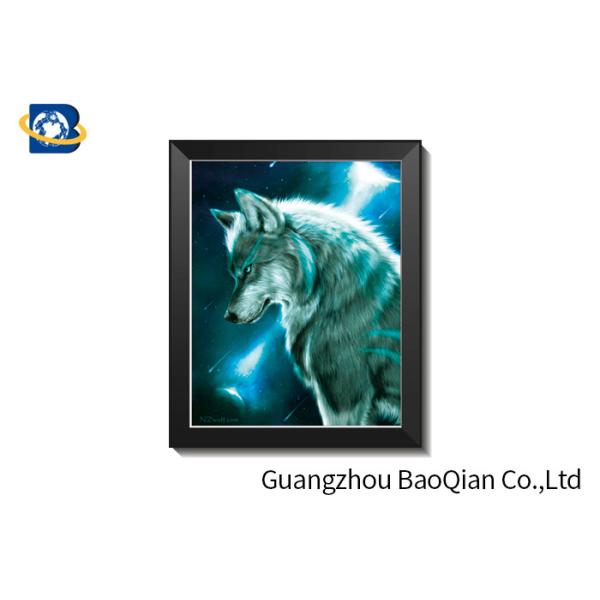 0.76 Mm Thickness 3D Pictures Of Animals / Fancy Lenticular 3D Wall Pictures
