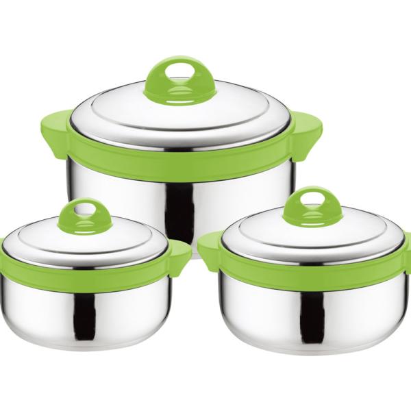 Stainless Steel 201 4pcs Thermal Stock Pot Set Large Capacity Lunch Box Modern Bento