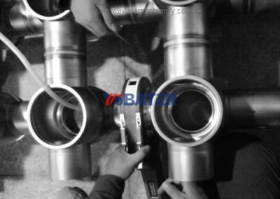 Closed orbital heads for stainless steel pipe to pipe butt joint welding equipment