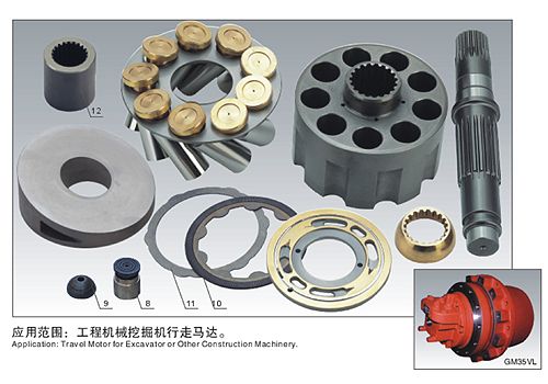 Мотор перемещения экскаватора высокой точности разделяет конечную передачу ГМ35ВЛ и ЭМ140В-82 Набтеско Теджин Сайки