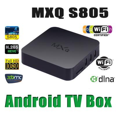 MXQ Set Top BOX Amlogic S805 Quad-Core 1.5GHz 1GB+8GB Support 2.4G wireless mouse