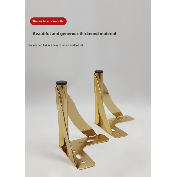 Wanjusheng Metal Furniture Leg Table Leg Triangle Sofa Popular Gold Y Legs TV Cabinet Supporting Feet