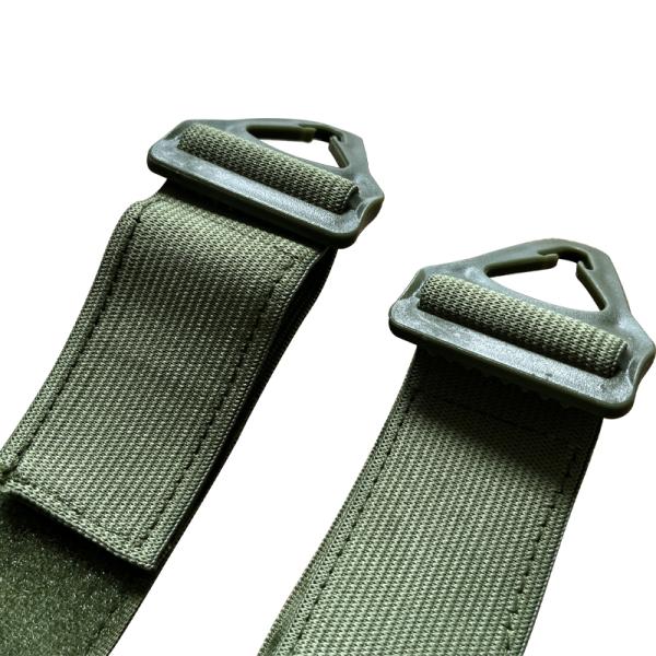 Correa ajustable de espuma verde para rodillas de impacto para rodillas de motocicletas