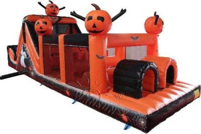 Halloween Theme Inflatable Sports Games , Customized Size Blow Up Obstacle Course