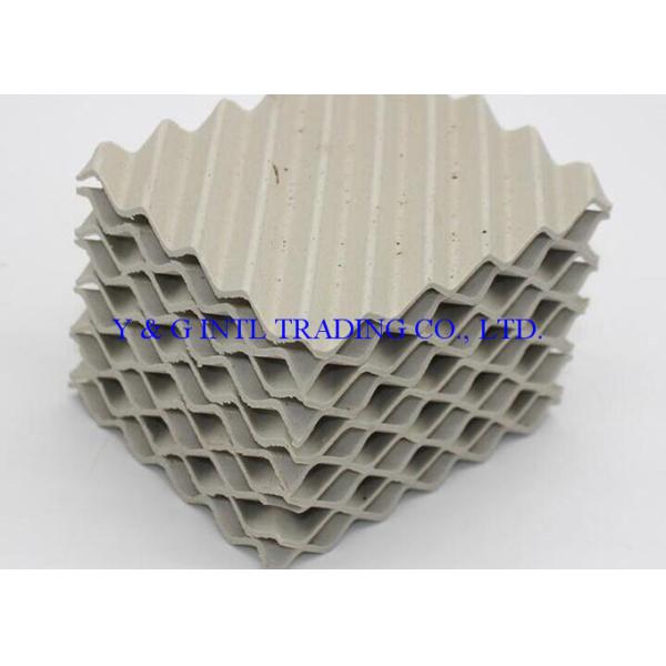 Customzied Ceramic Structured Packings , High Capacity Distillation Column Internals