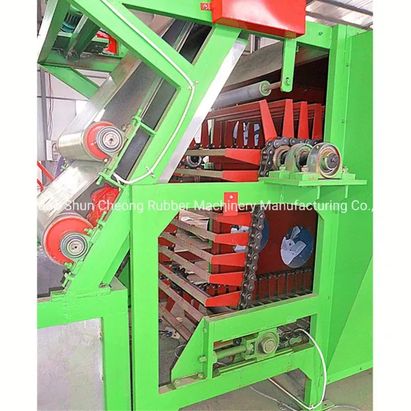 Automatic Grade Rubber Sheet Batch-off Cooler with 900 mm Max. Width and Floor-Standing Type